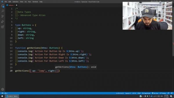 Learn Typescript In Arabic 2022 - #13 - Data Types - Type Alias Advanced