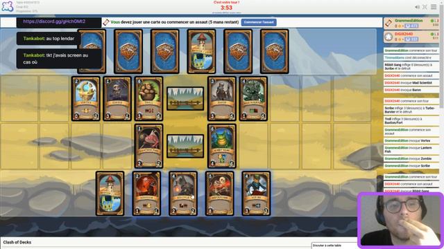 4# Tournoi officiel de Clash of Decks sur Board Game Arena ! смотреть онлайн