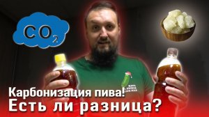 Карбонизация пива! Есть ли разница между CO₂ и обычным сахаром?