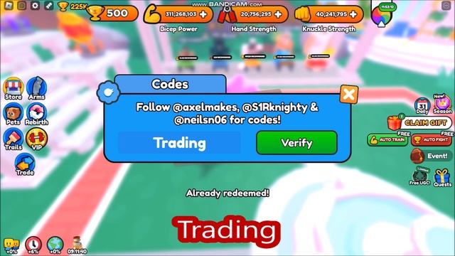 *NEW CODES* [PET QUEST UPDATE] Arm Wrestle Simulator ROBLOX | ALL CODES | September 7, 2023 смотреть онлайн