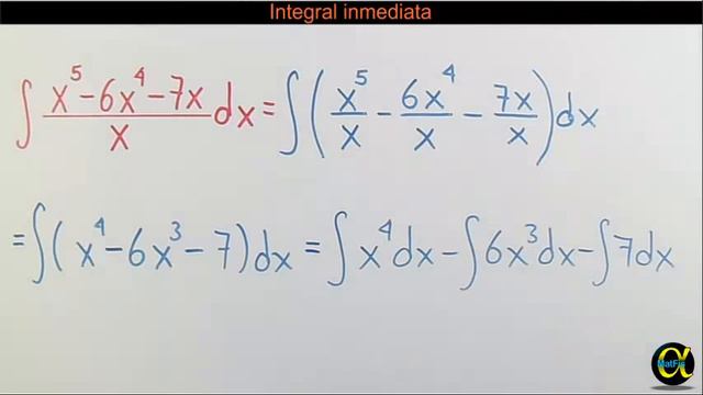 Integral inmediata ejemplo 19 | Cálculo integral - Vitual смотреть онлайн