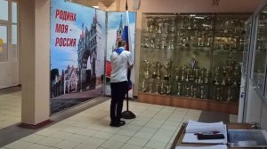 Церемония выноса флага РФ Отделение №1