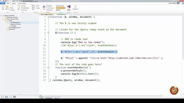 Event Delegation - Advance jQuery-Web Development смотреть онлайн