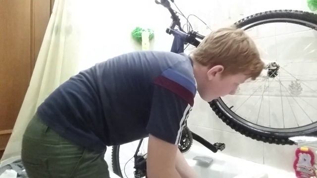 Как помыть велосипед в домашних условиях!? смотреть онлайн