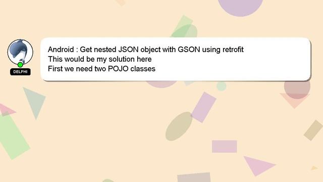 Android : Get nested JSON object with GSON using retrofit смотреть онлайн