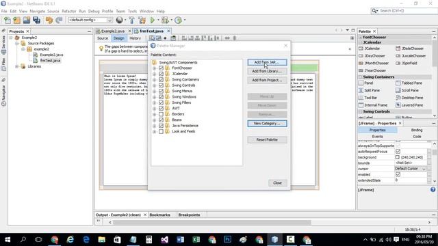 #0002 Example 2 Select Font From J Font Chooser On Any Element Text Area TextField Or Button or etc смотреть онлайн