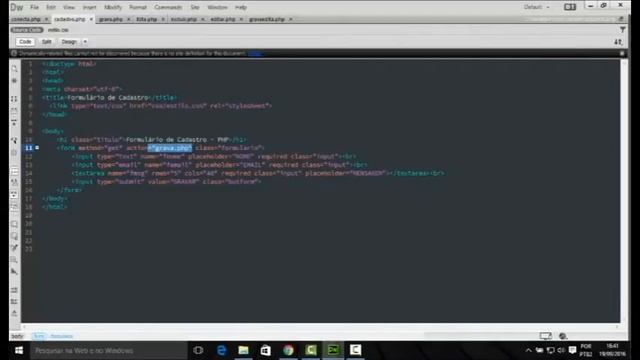 PHP MySql - Gravando dados no banco utilizando o xampp смотреть онлайн