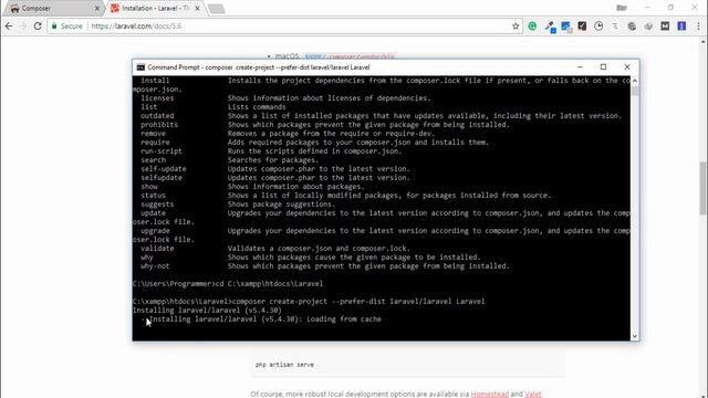 How to Install Laravel on Windows 10 смотреть онлайн