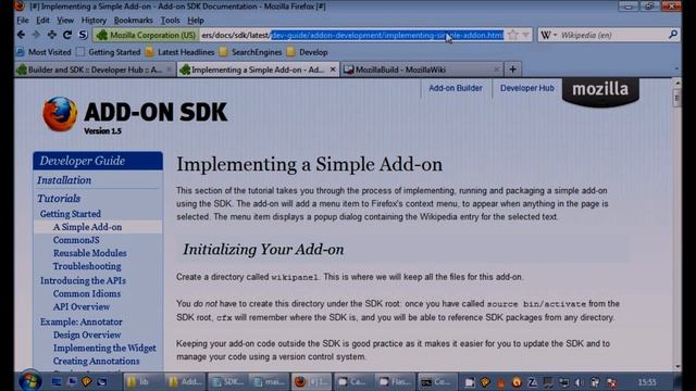 Beginner Firefox Extension Creation Add-on SDK Installation Tutorial for Windows 7 смотреть онлайн