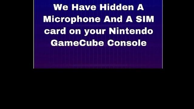 GameCube Anti Piracy Screen Shut Down Refusal Self Reporter