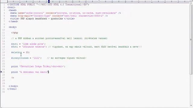 PHP alapok kezdőknek - 5.lecke: Szövegek kiírása PHP parancsokkal смотреть онлайн