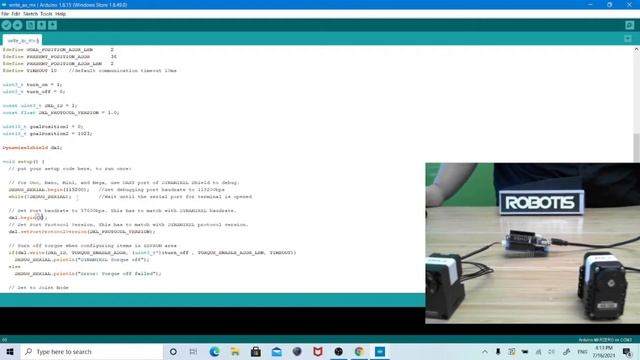 Running Protocol 1 & 2 servos with DYNAMIXEL Shield for Arduino MKR - Example Sketch Setup Explaine смотреть онлайн