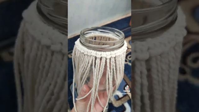 Макраме подсвечник/ваза/банка!!! @makra.mealisa смотреть онлайн