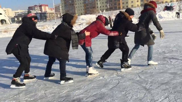 02.03.19г Каток Сайсарское озеро смотреть онлайн