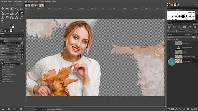 Why The Eraser Tool Is Not Working In Gimp And How To Fix It - Gimp Beginner Tutorial смотреть онлайн