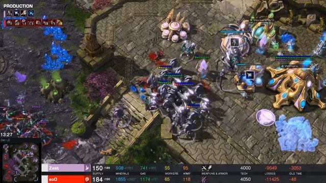 The power ULTRALISKS army - StarCraft 2 - soO vs Zest смотреть онлайн