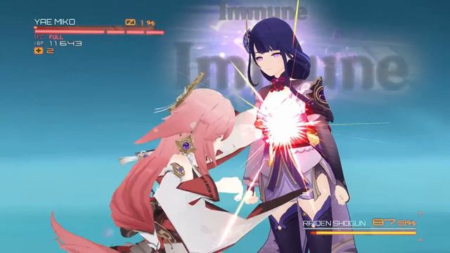Yae Miko vs Raiden Shogun Genshin Impact смотреть онлайн