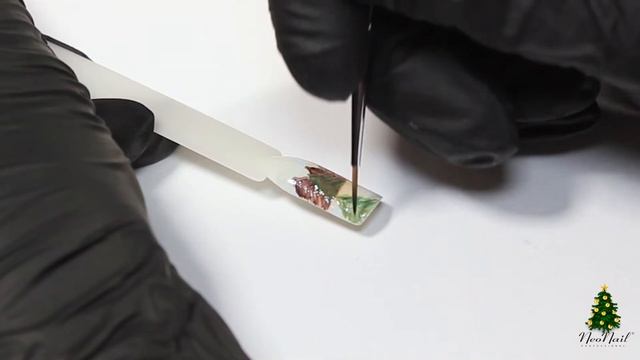 Новогодний дизайн ногтей в акварельной технике: "Зимний пейзаж" смотреть онлайн