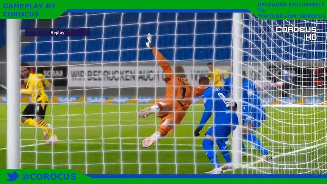 Hoffenheim vs Borussia Dortmund | PreZero Arena | 2020-21 Bundesliga | PES 2021 смотреть онлайн