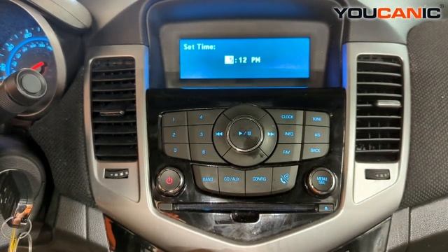 2008-2016 Chevrolet Cruze - How to Set or Adjust Time Clock on Car Stereo смотреть онлайн