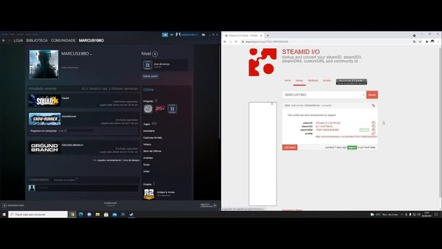 Suporte | Como Descobrindo sua Steam-ID 64? смотреть онлайн