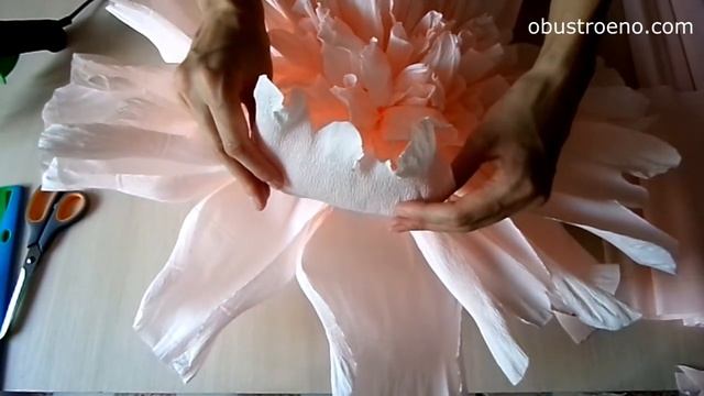 Ростовые цветы. Пион из бумаги. Часть I / Giant Flower | Giant Paper Peony | Part 1 смотреть онлайн