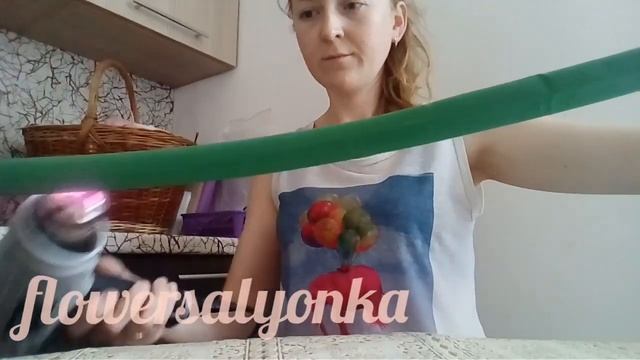 Ростовые цветы! Светильник-торшер из красного изолона! смотреть онлайн