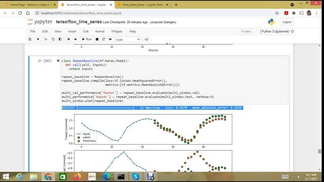 tensorflow keras timeseries смотреть онлайн