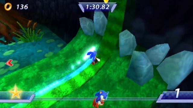 Sonic Rivals (PSP) - Sonic's Story Part 1 Forest Falls Zone смотреть онлайн