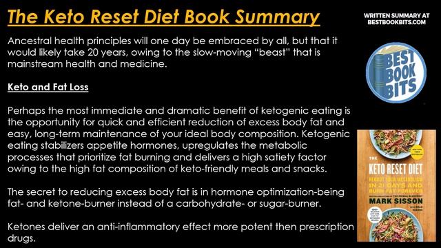 The Keto Reset Diet | Mark Sisson | Book Summary смотреть онлайн