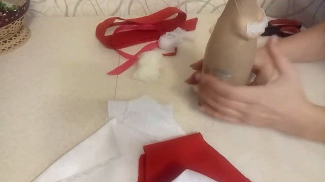 Декор бутылки. Чем порадовать мужа после весёлого праздника.