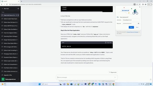 How to implement a minimal server for AJAX in Python смотреть онлайн