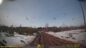 Тойота Ками на бездорожьи 4 , на цепях , обратный путь , 18+ , разговариваем материнским языком :-)