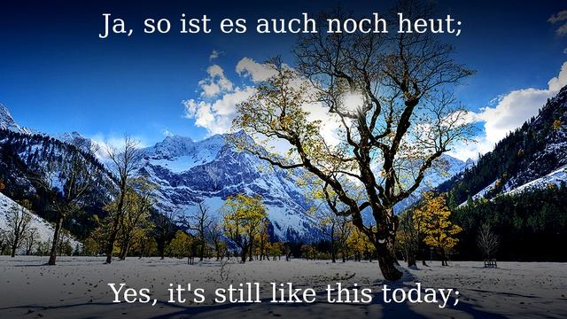 Schneewalzer [Austrian Dancesong][+English Translation]