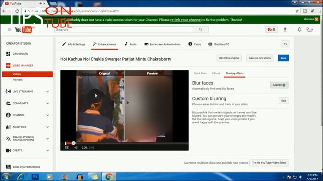 How To Motion Track Blur Face In YouTube Video смотреть онлайн