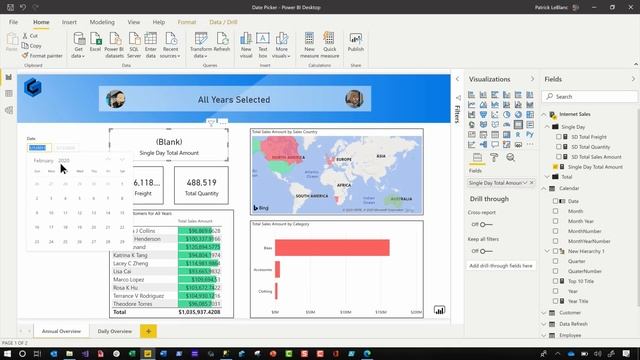 Build a DATE PICKER in Power BI Desktop смотреть онлайн