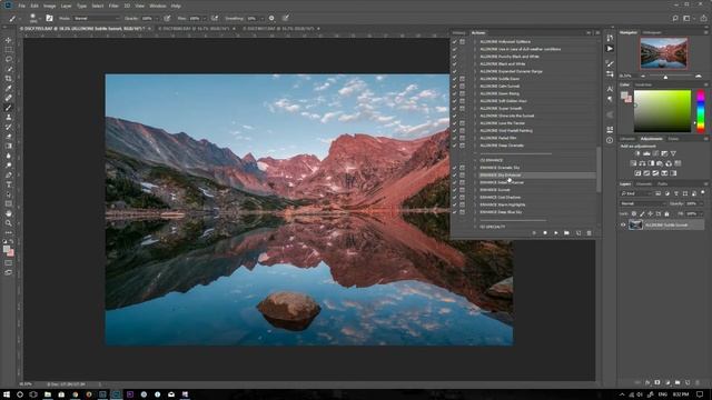 SleekLens Photoshop Actions for Landscape Photography смотреть онлайн