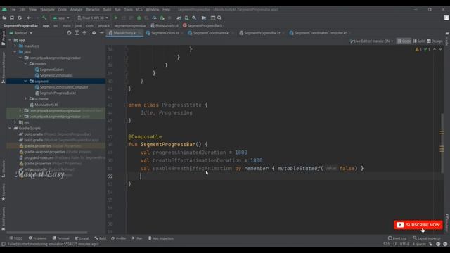 How to Implement Segment ProgressBar in Jetpack Compose | Android | Kotlin | Make it Easy смотреть онлайн