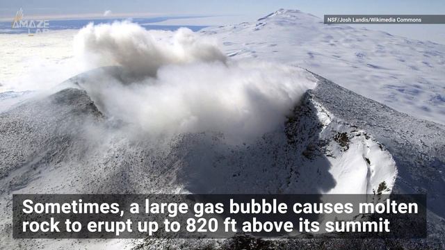 Active Antarctic Volcano’s 'Ice Tongue’ Captured in Stunning Space Photo смотреть онлайн