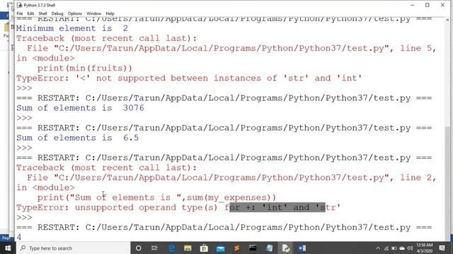 max , min, sum and len functions смотреть онлайн