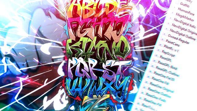 ?FONT PACK! GRAFFITI STYLE l PACK DE FUENTES! ESTILO GRAFFITI ? смотреть онлайн