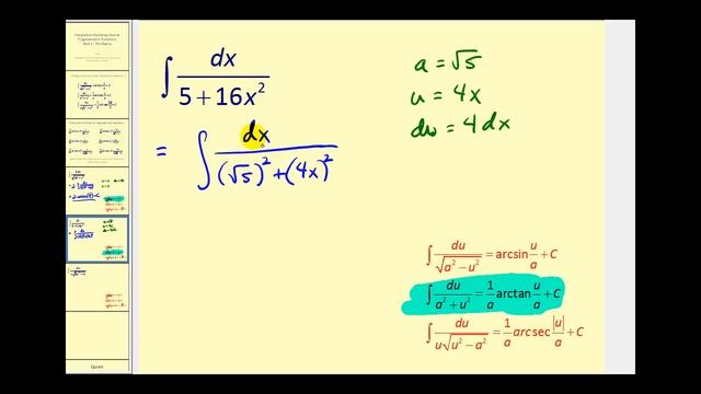 Integration Involving Inverse Trig Functions - Part 1 смотреть онлайн