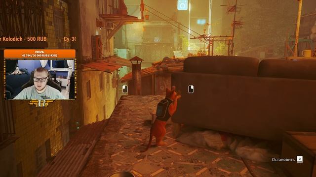 ШЕДЕВР !? Stray - игра про котика. Стрим. смотреть онлайн