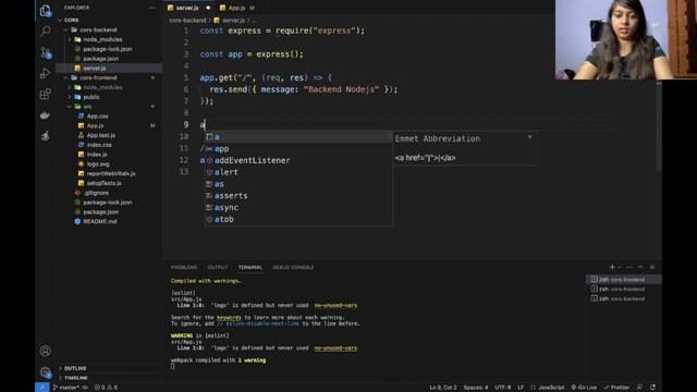 Resolve CORS error in a nodejs-reactjs Application смотреть онлайн
