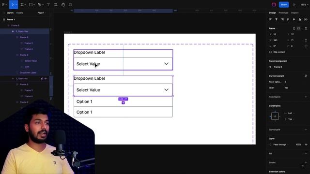How to Design an Interactive Dropdown in Figma | Beginners Tutorial смотреть онлайн