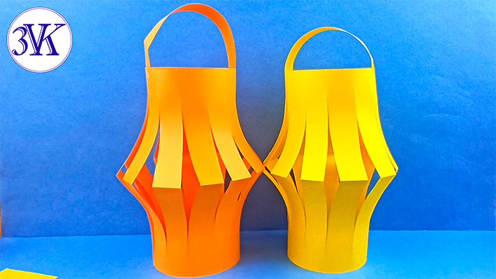 Как сделать НОВОГОДНИЙ ФОНАРЬ из БУМАГИ? Развлечение для детей. (3VK YT) .mp4 смотреть онлайн