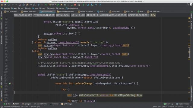 9- Android Kotlin Twitter App: Show Ads between feeds смотреть онлайн