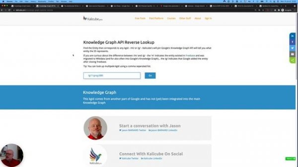 How to Find a Google Knowledge Graph ID / kgid / kgmid (Advanced Techniques): Kalicube Pro SaaS