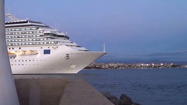 Costa Crociere - Costa Pacifica Partenza Serale Terminal Crociere Di Cagliari