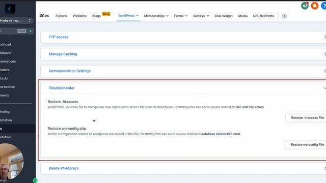 WordPress Hosting Updates Restore htaccess and wp config files live! смотреть онлайн